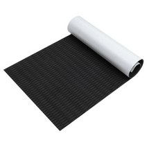 Uxcell EVA 인조 티크 데크 시트 카펫 미끄럼 방지 자체 접착 보트 요트 해양 패드 RV 자동차 바닥재 1200x300x6mm, Black 1200x550x6mm, 4.Black 1200x550x6mm