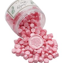 Feyabest 왁스 씰 스탬프용 진주 광택 핑크 씰링 왁스 비즈 230개