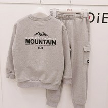 [소이주니어]논현점 22년봄신상 ** 빠른배송 ** 지금부터 봄까지 ~~ 남녀공용 마운틴 셋업 맨투맨티 카고 조거 셋트