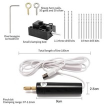 소형연마기 미니 무선 전동 그라인더 진주 에폭시 수지 보석을 위한 휴대용 전기 드릴 USB 케이블 나무 공예 도구 작은, 04 04