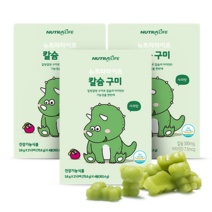 뉴트라라이프 츄어블 사과맛 칼슘 구미, 302.4g, 3개