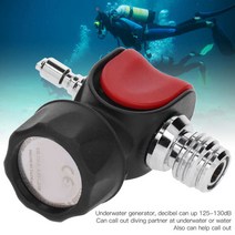범용 다이빙 부저 신호 측심기 휴대용 수중 음향 발생기 단일 주파수 측심기, 단일옵션, 한개옵션0