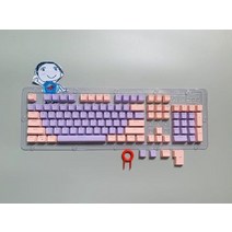 기계식 키보드 키캡 세트 OEM 백라이트 2 색 61 키 87 104 체리 MX 개 신제품, S purple and pink