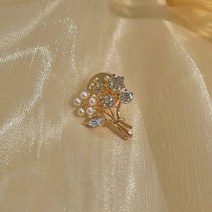 브로치 큐빅 칼라 버클 패션 장식 핀 액세서리 플라워