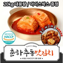 l 품담식품관 l 춘하추동김치 수입산 대용량 아이스박스증정, 아이스박스 x 썰은김치(맛김치), 1박스, 20kg