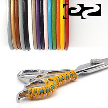 EZ DIY용 천연 가죽 가위 끈(1.5mm)/팔찌 로프-15칼라, LT1.5-004(그린), 1