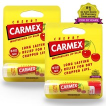 Carmex 카멕스 립밤 3종(스틱 튜브 단지) 립케어 택1 +마술패치, 2개+마술패치, 체리 스틱