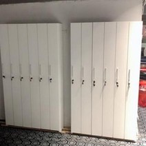 당구큐대 당구 큐 캐비닛 암호 잠금 디스플레이 랙 9 상자 수하물 회원 지문 센서, 9.화이트