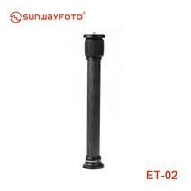 SUNWAYFOTO ET-02 삼각대 확장 튜브 24mm 탄소 섬유 소재 삼각대 1/4 -3/8 나사 Dslr 카메라 액세서리, 한개옵션0