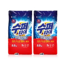 LG 리필 5.5kg 세탁세제 가루세제 수퍼타이 2개, 단품