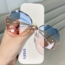 여자 연예인 명품 선글라스 브랜드 빅사이즈 색안경 가벼운 레옹 알작은 마이콜 외계인 안경 오버사이즈 강민경 이효리 하하 손예진 태연 서예지 윤여정 미노이 147