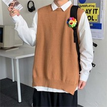[리더스] 귀여운 3컬러 데일리 캐주얼 셔츠 코디 니트조끼