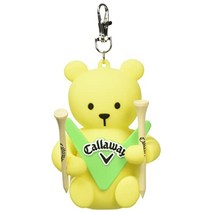 캘러웨이 BEARS 골프공 골프티 케이스 파우치 여성용, 옐로우