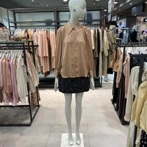 [쥬크(AVE)] 주크 소매셔링 새틴블라우스 V214MSC931