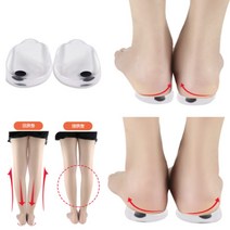 구두 발 뒷꿈치 오다리 중심축 패드 깔창 한쌍, L