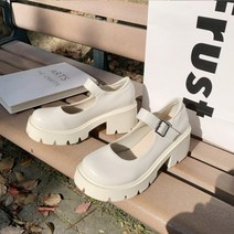 메리제인 스니커즈 통굽 키높이 연예인 운동화 여성정장 플랫 발레리나 메리제인 명품 어글리