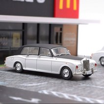 롤스로이스 팬텀 VI 다이캐스트 1:64 6세대 세단 자동차 피규어 모형 프라모델, 화이트 블랙(한정수량)