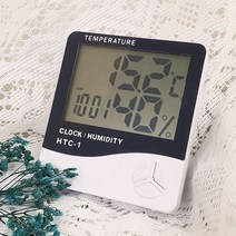 전자 온습도계 디지털온습도계 온도계 습도계 탁상시계 미니온습도계, 잇소리빙 1