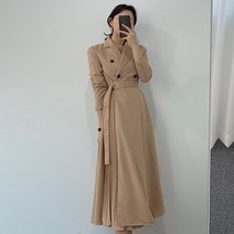 [에이진] 플리츠 트렌치 자켓 원피스 (2colors)
