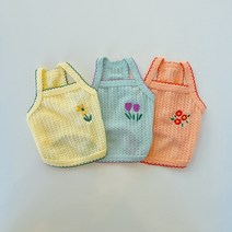 코코스튜디오 고양이 강아지옷 봄옷 송송 와플 나시, 코코 송송 와플 나시/코랄