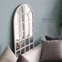 [2HOT] 빈티지 컬렉션 창문모양 거울, 아이보리
