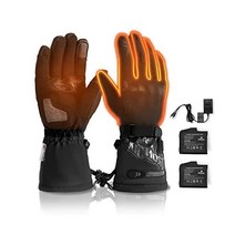 오토바이용 장갑 카본나노튜브 급속가열 히터장갑 방수 방한 터치패널 스마트폰지원, 01.블랙, 01.엘