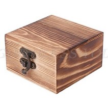 예단함 보약용돈 오프라벨 오동나무상자 우드도시락 원목선물상자 나무보석함 크라프트상자 꽃상자 빈티지 나무 힌지 상자 보석 보관 케이스 crfats 잡화 주최자 드롭 배송, s (10cm 이하), 어두운 색