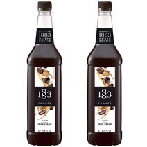1883 프랑스 Maison Routin 메종루틴 프리미엄 아이리쉬크림 시럽 1L 2팩, 2개