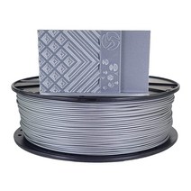3D 연료 표준 PLA+ 3D 프린팅 필라멘트 치수 정확도 +/- 0.02mm 1kg 1.75mm 스풀 (2.2파운드) 실버