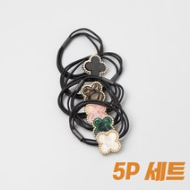 84x84 네잎 클로버 머리끈