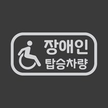 장애인 자동차 스티커 소형 반사 LMCES-028 픽토그램, 1개