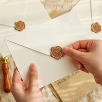 1+1 실링왁스 인장 청첩장 초대장 결혼 답례품 스티커, 4실링스티커-트리