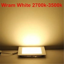 파워딜 Ac/dc 12 v/24 v 울트라 얇은 디자인 3 w 6 9w12w 15 25 led 천장 recessed 그리드 downlight 광장, 02 Warm White_09 24V 4W