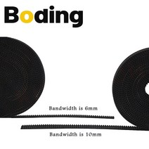 보딩 2gt 개방형 동기 타이밍 벨트 폭 3/6/9/10/15mm 고무 소형 백래시 Gt2 2gt-3/2gt-6/2gt-9/2gt-15 3d, 02 10mm_11 50M
