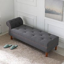 블리스데코 바나 1600 외팔형 베드벤치 소파 SLS006_C, 진그레이