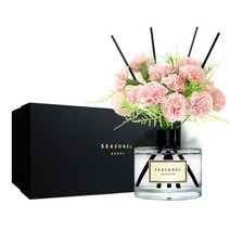 시즈넬 디퓨저 블랙라벨 선물세트 200ml 카네이션 핑크, 바나나, 1개