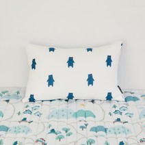 모던하우스 충장 푸푸 아사 면 베개커버 40*60 블루, 색상:옵션없음