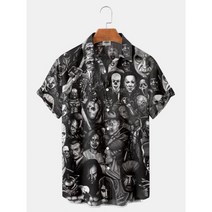 하와이안 셔츠 여행 신혼여행 커플 트랜디 비치 플라워 루즈핏 피서 해변