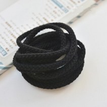 5mm 코튼 코드 친환경 트위스트 로프 고강도 스레드 DIY 섬유 공예 짠 스트링 홈 인테리어 로프 5 야드/묶, 02 02 Black