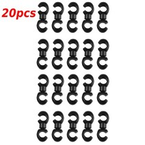 자전거케이블 변속케이블 자전거와이어 1 10pcs 자전거 mtb 브레이크 케이블 s 스타일 클립 회전 버클 호스 가이드 mtb 자전거 크로스, 블랙 20개