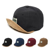 CROWN 크라운 와펜 와이어 숏캡 숏챙모자 남녀 커플모자