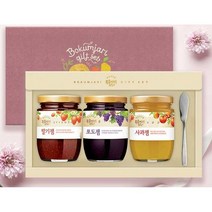 [한정특가] 복음자리 선물세트12호(잼3개+잼나이프)구정선물세트, 단품