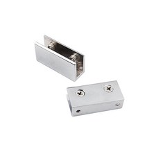 유리선반 샤워부스 욕실칸막이 유리브라켓 사각 대-사이즈 12mm