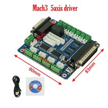 MACH3 조각 기계 인터페이스 보드 5 축 스테퍼 모터 제어 Cnc cnc용 USB 브레이크 아웃, 한개옵션0