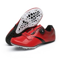 육상 축구 트랙 풋살 스파이크 화 회전 자동 잠금 필드 신발 여성 검은 색 달리기 훈련 신발 경량 남성 스포츠 신발호환