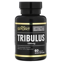 캘리포니아 골드 뉴트리션 스포츠 트리블러스 1 000mg 60정, 1개, 기본