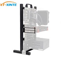 미니 ITX MATX ATX PC 테스트 벤치 핸들 운반 컴퓨터 수냉 오픈 프레임 오버클럭 에어 케이스 HTPC 지원 그래픽 카드, [01] ITX, [02] Silver