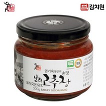김치원 웃말 보리고추장 500g 유리병 명인37호