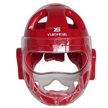 태권도 헬멧 태권도 프로텍터 가라테 헬멧 장비 헬멧 mma 무에타이 권투 헤드 프로텍터, 2, L