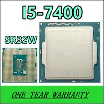 대덕쿼드 코어 스레드 CPU 프로세서 i57400 i5 SR32W 3.0 GHz 6M LGA 1151, 한개옵션0